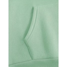 [Plus Size Angel Wings Hoodie] Soft & Comfortable Plus Size Angel Wings Print Hoodie | Long Sleeve Pullover with Pockets, Casual Style for Women, All Season Wear