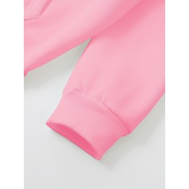 Oversized Women's Hoodie with Moon and Stars Graphic Print, 100% Polyester Long Sleeve Pullover with Kangaroo Pocket, Casual Loose Fit for All Seasons