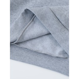 Oversized Women's Hoodie with Moon and Stars Graphic Print, 100% Polyester Long Sleeve Pullover with Kangaroo Pocket, Casual Loose Fit for All Seasons