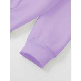 Oversized Women's Hoodie with Moon and Stars Graphic Print, 100% Polyester Long Sleeve Pullover with Kangaroo Pocket, Casual Loose Fit for All Seasons