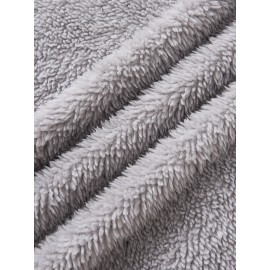 Plus Size, Women's Plus Size Oversized Valentine's Day Heart Print Hooded Sweatshirt - Grey with Pink & Red Hearts, Cozy Casual Pullover with Pockets, Machine Washable Winter Fall Hooded Sweatshirt for Valentine's Outfits