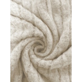 [Plus Size Hoodie] Plus Size Women's Oversized Hoodie | Adjustable Drawstring, Long Sleeve, Machine Washable, Textured Fabric, Casual Pullover, Drop Shoulder, Kangaroo Pocket, Fall Winter Sweatshirt