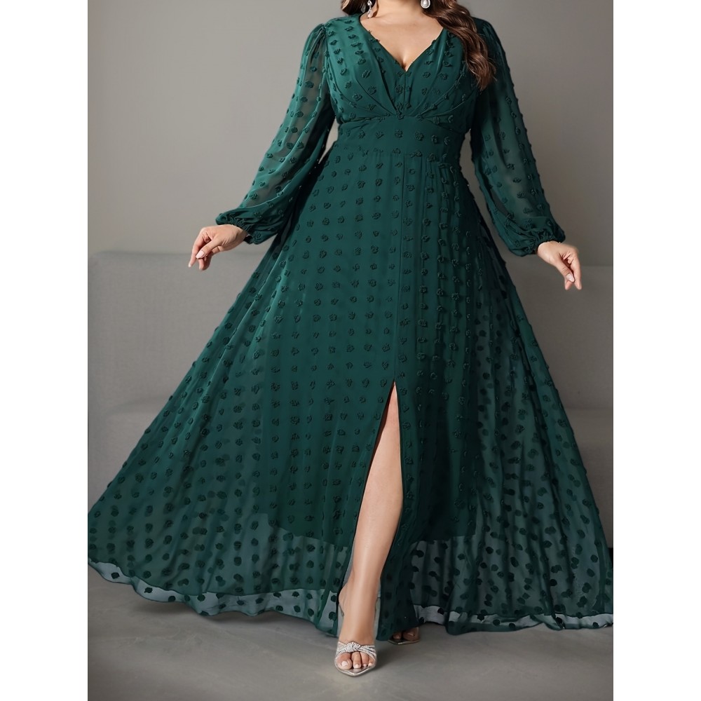 [Elegant Chiffon Dress] Stylish and Elegant Plus Size Chiffon Dress | Touch of Elegance