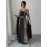 Plus Size Women's Elegant Formal Party Wedding Dress/Long Sleeve Flared Blouse, Flared Skirt/Non-Stretchy Fabric/Plus Size Formal Events & Casual Attire/Year-Round Evening Gown/Wedding Guest Dresses/Special Occasion Gown/Sophisticated Design/Structured Fit/Stylish Gown/Fashion Lovers