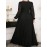 Plus Size, Plus Size Women's Dress with Lace-Up Waist for Look, Elegant Business Deep V-Neck Light Gray Autumn Winter Wedding Banquet Dress