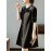 Summer Essential, Chic Black Zip-Up Dress for Women - Casual Summer Fashion with Round Neck, Stretchy Polyester Blend, Non-Sheer, Plus Size Summer Dresses