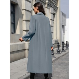 [Elegant Trench Coat] Vibrant Green Women's Elegant Casual Long Trench Coat | Machine Washable Lightweight Spring/Fall Outerwear with Classic Collar & Regular Fit, Autumn Fashion, Durable Fabric, Smooth Texture