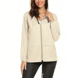 Raincoat Women Lightweight Rain Jackets Packable Outdoor Hooded Windbreaker